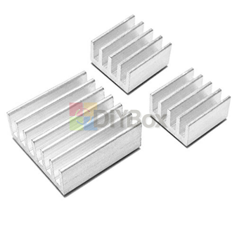 3PCS Raspberry Pi 2 Aluminium Heatsink Kit Self Adhesive Heat Sink For Arduino