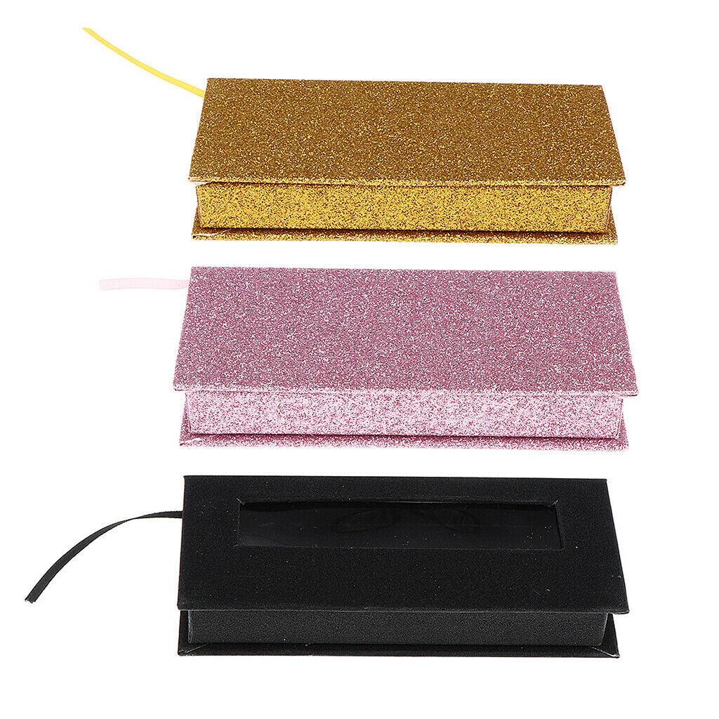 1x Magnetic False Eyelash Storage Case Container Eye Lash Holder Box Black