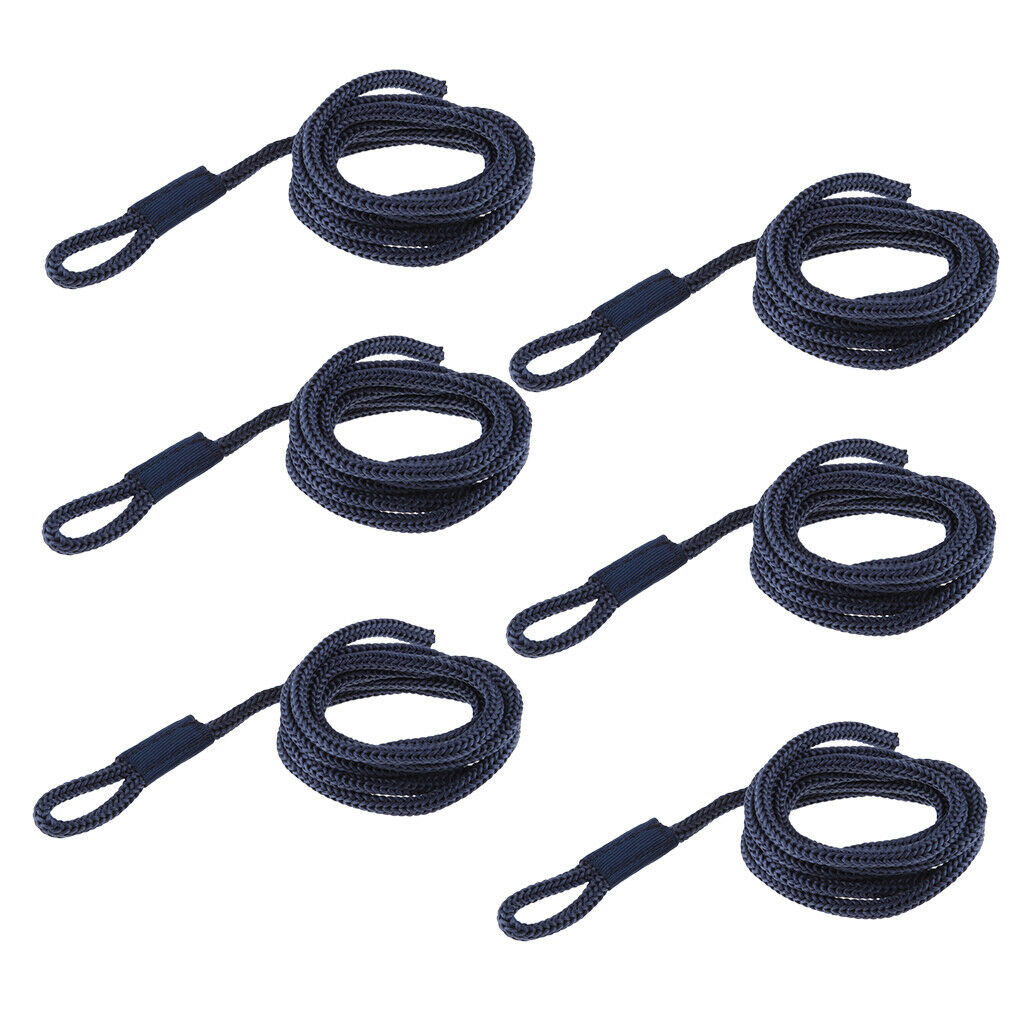 6X Durable Boat Fender Lines Whips Rope Docking Dock Line Marine Essentials