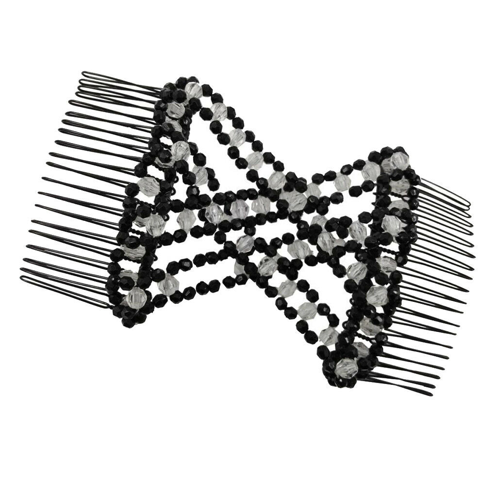 Magic Hair Combs Beads Double Hair Clips Bun Maker Female Hair Accessory