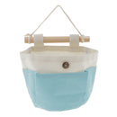Cute Fabric Storage Bag Multipurpose Wall Hanging Bag Home Organiser Blue