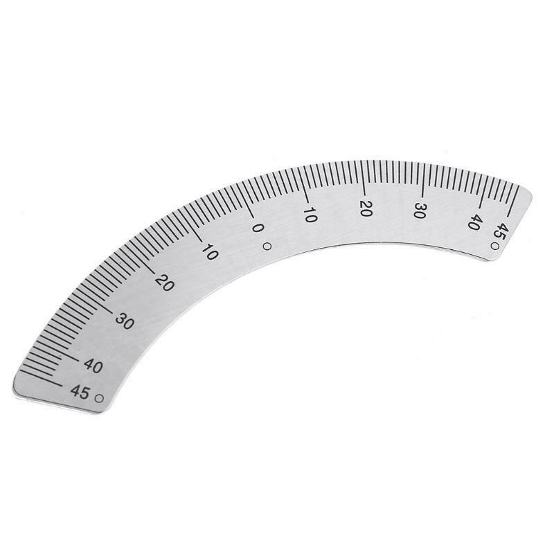 Protractor Milling Machine Part Angle Plate Scale 45Â° Angle Arc M1197 Gauge Tool