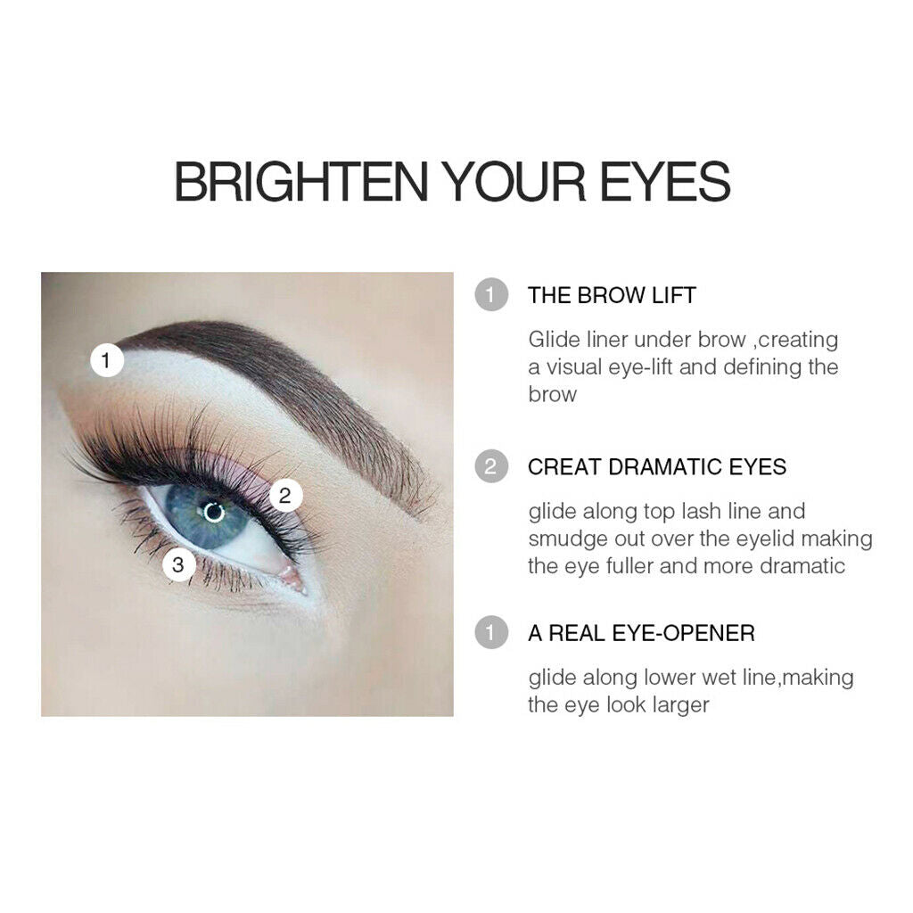 Bulk 12pcs Professional Long Lasting Eyeshadow Eyeliner Pencil Highlighting