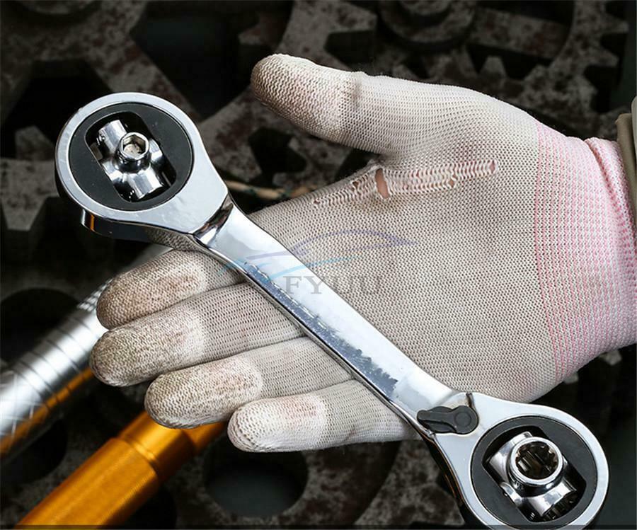 1PCS Universal 8-in-1 Ratchet Wrench Socket Convertible Vise Car Repair Tool