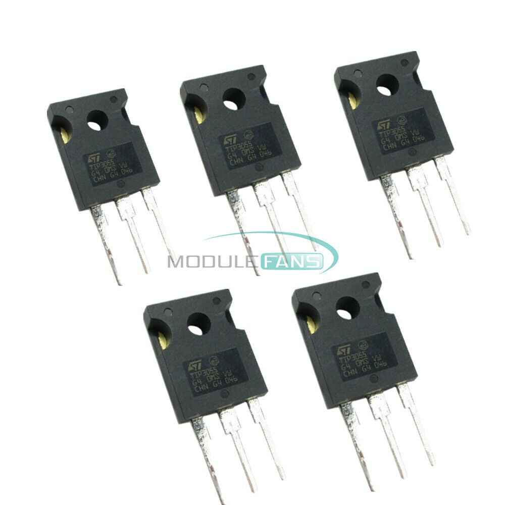 10PCS Durable TIP3055 TIP 3055 Transistor NPN 60V 15A TO-3P TIP3055