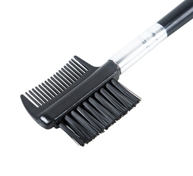 Eyebrow Eyelash Dual-Comb Extension Brush Plastic Comb Cosmetic Makeup Tool