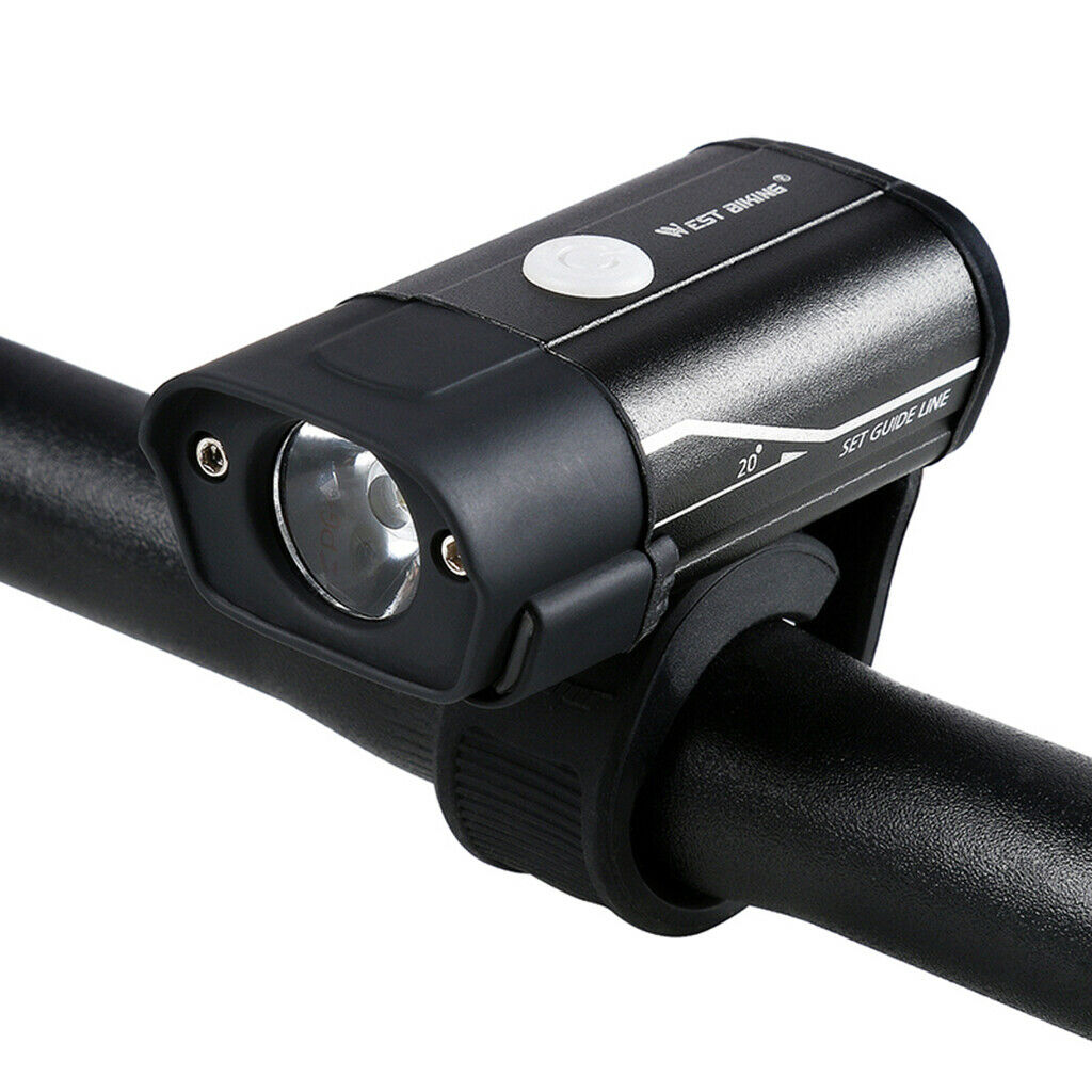Bicycle Head Light LED USB Handlebar Lamp Camping Hiking Safety Alarm Lights