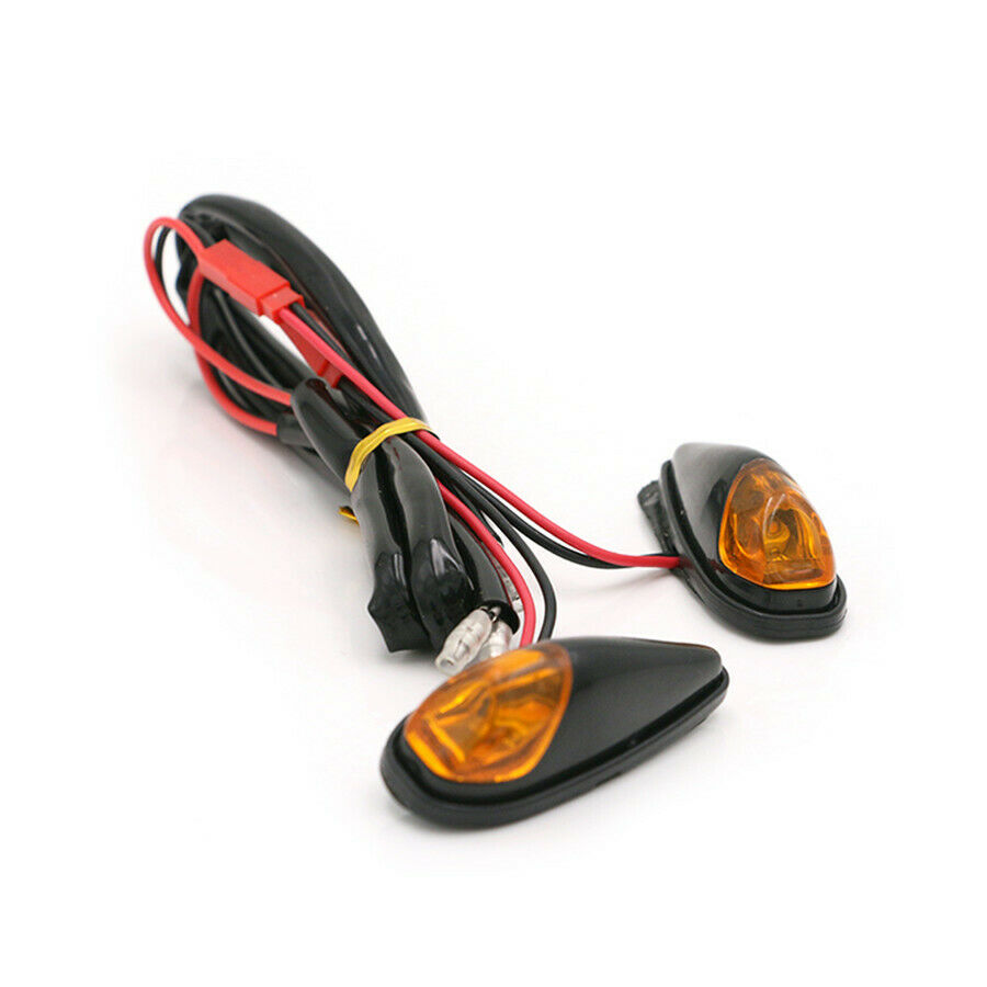 12V DC Amber Turn Signal Blinker Indicator Light For Motorcycle Bike Scooters