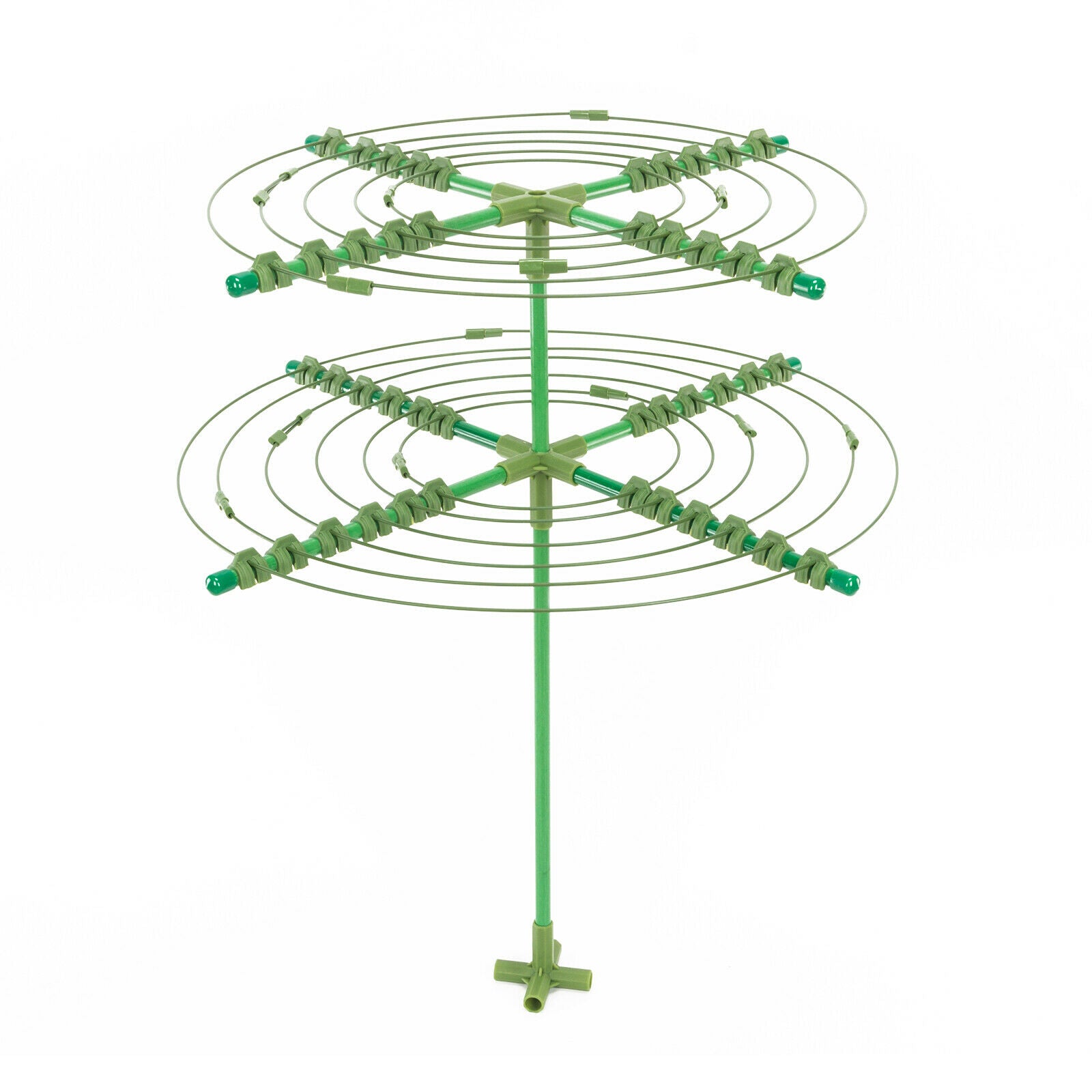 Garden Plant Support Cage Frame Ring Tie Metal Flower Climbing Frame Pile Set