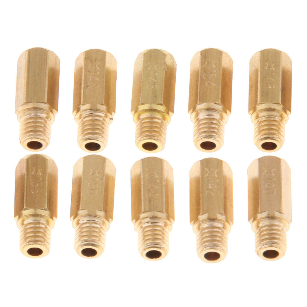 10Pcs Carburetor Main Jet Injectors Nozzle Kit for   OKO CVK KOSO PWK