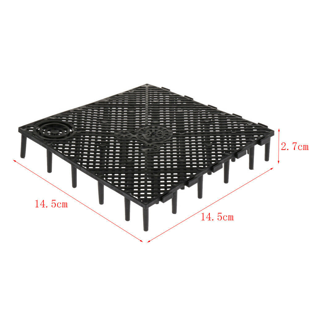 Food-Grade Plastic Aquarium Fish Tank Bottom Filter Board Plate, Pack of 20