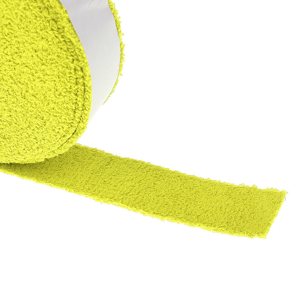 Towel tape for tennis squash badminton racket overgrip yellow