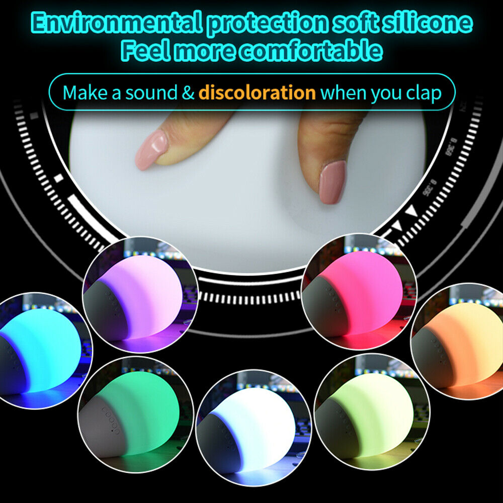Smart LED Light Speaker Funny Voice Hit Decompression Pressure Release Speaker