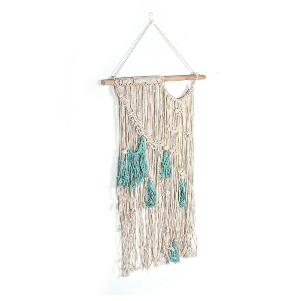Woven Macrame Wall HangingTapestry Cotton Boho Bohemian Style   Home Wall Decor