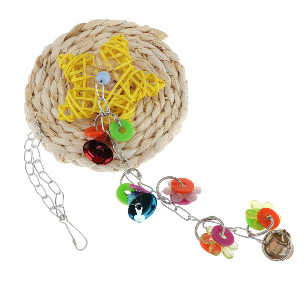Birds Chew Bite Bell Toys Cage Decor Accessory For Small Medium Large Birds