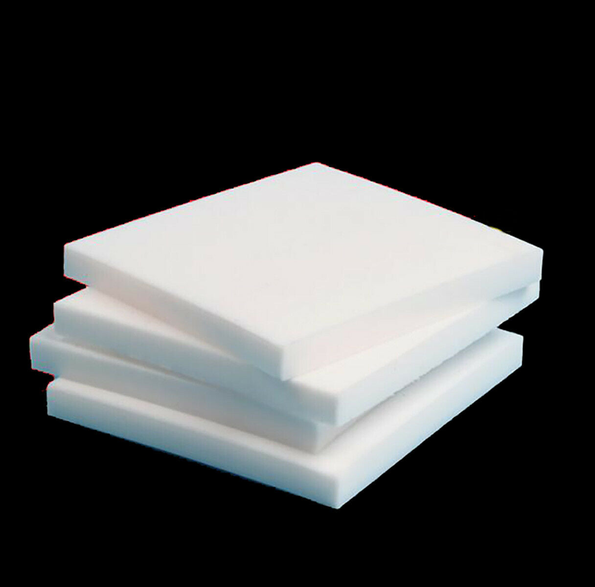 2pc 150*50mm PTFE Sheet Plate, Polytetrafluoroethyle Plastic Panel,Thickness 5mm