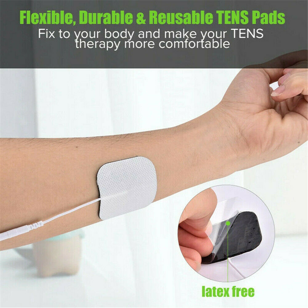 20PACK Replacement Pads For Massagers Tens Units Electrode Pads White Cloth Set