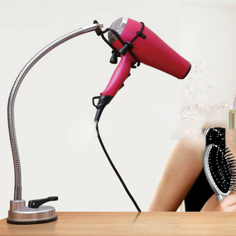 Hair Dryer Holder 360 Degrees Rotation Hands Free Hair Dryer Suction Cup Stand