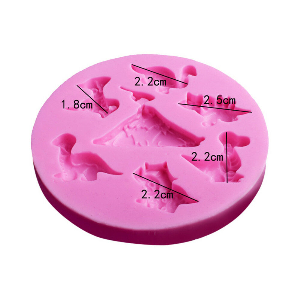 Dinosaurs Silicone Fondant Cake Decor Mould Chocolate Baking Sugarcraft Molj3SJ