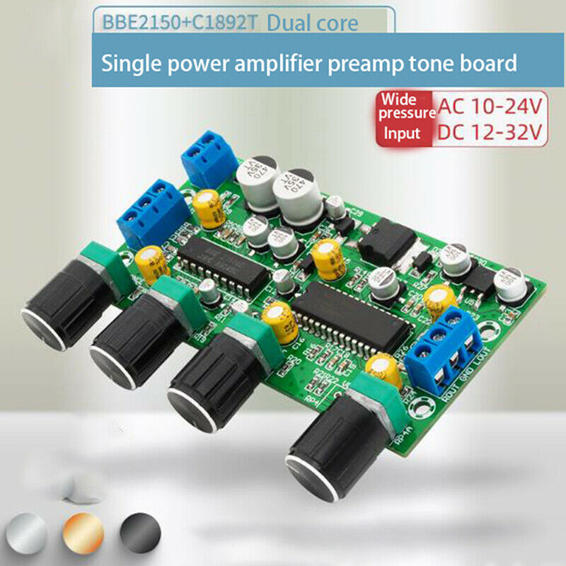Power Amplifier Preamp Tone Board BBE2150 UPC1892T HiFi Amplifier Preamplifier