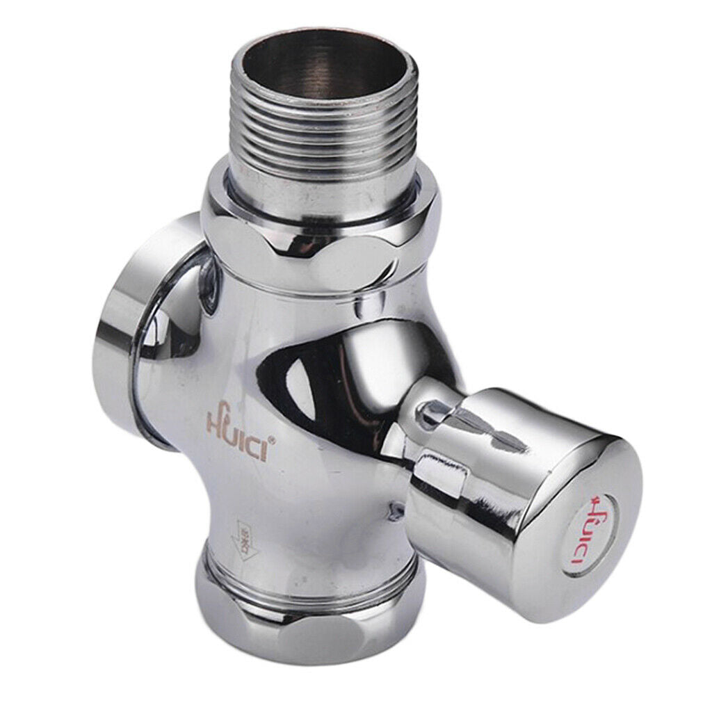 Toilets Copper Flush Valve Squatting Delayed Switch C: Total Length 11.7cm