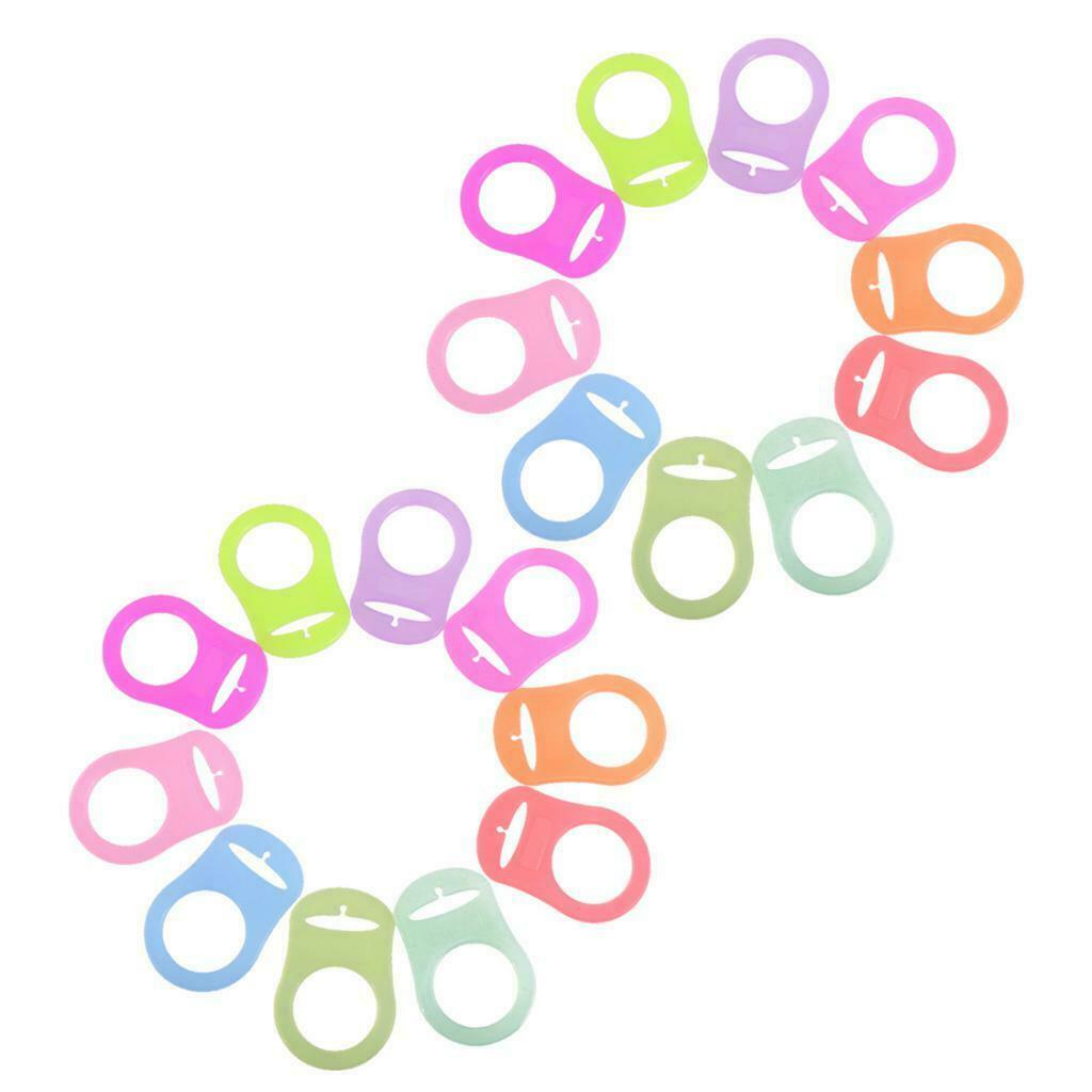 20pcs Multi Pacifier Dummy Holder Clip Dummy Ring For /KAM Soother