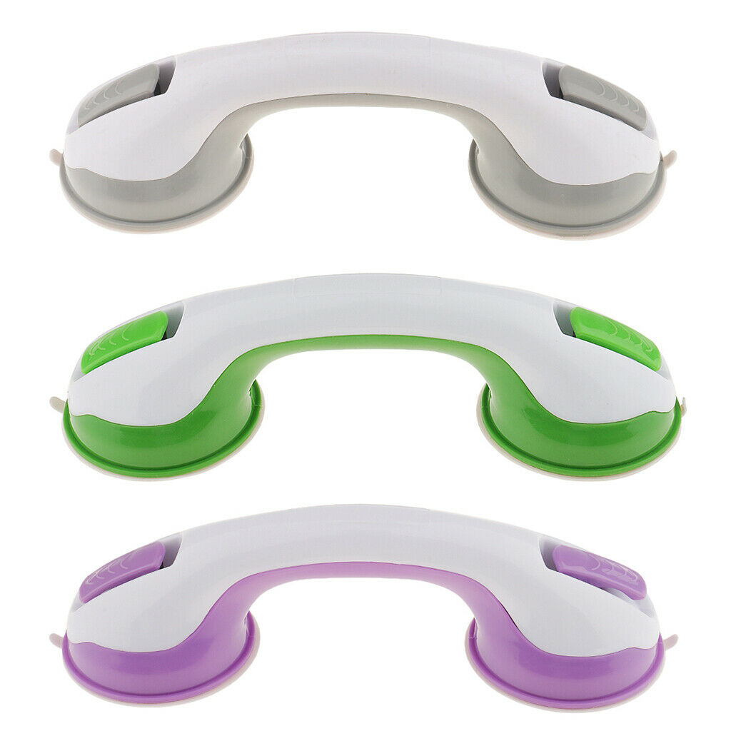 Grab Handle with Suction Cups. Shower Handle. Bath Handle - Gray