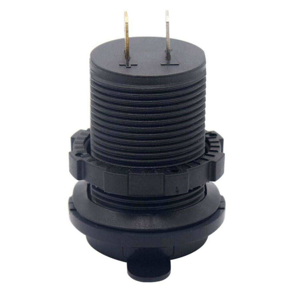 Motorcycle Car Refitted 5V 4.8A Dual USB Aperture Car Charger Red Light