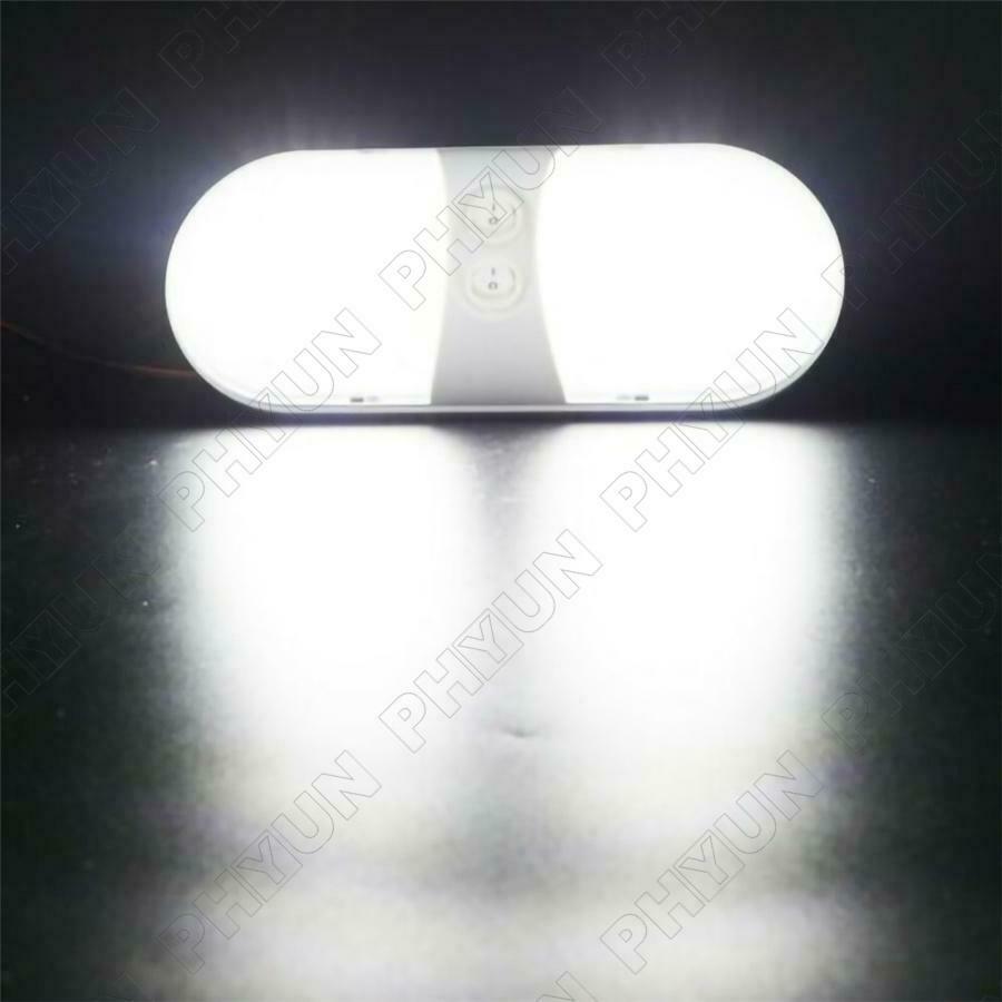 Double Dome Light 12V 48 LED Interior Roof Ceiling Reading For RV Camper Trailer