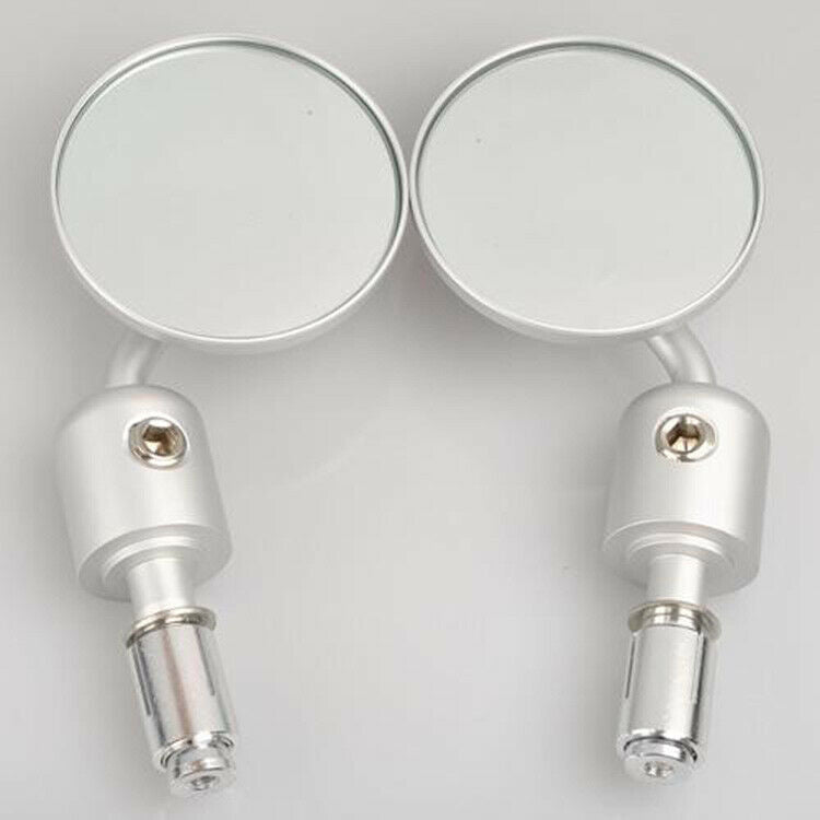 Motorcycle Short Round Left Right Rearview Mirror Universal Motocross Dirt Bikes