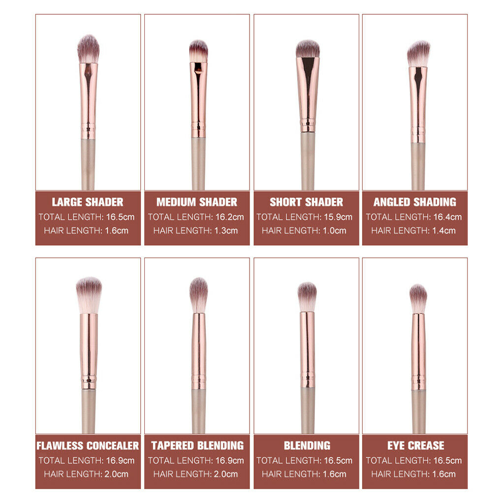 13X Premium Nylon Powder Eyeshadow Blush Concealer Makeup Brushes Gift Set
