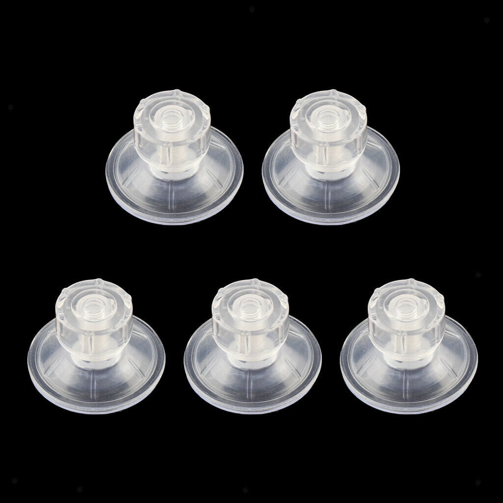 5pcs Acrylic Fish Tank Divider Suction Cup Double Suction Cup Aquarium Clip