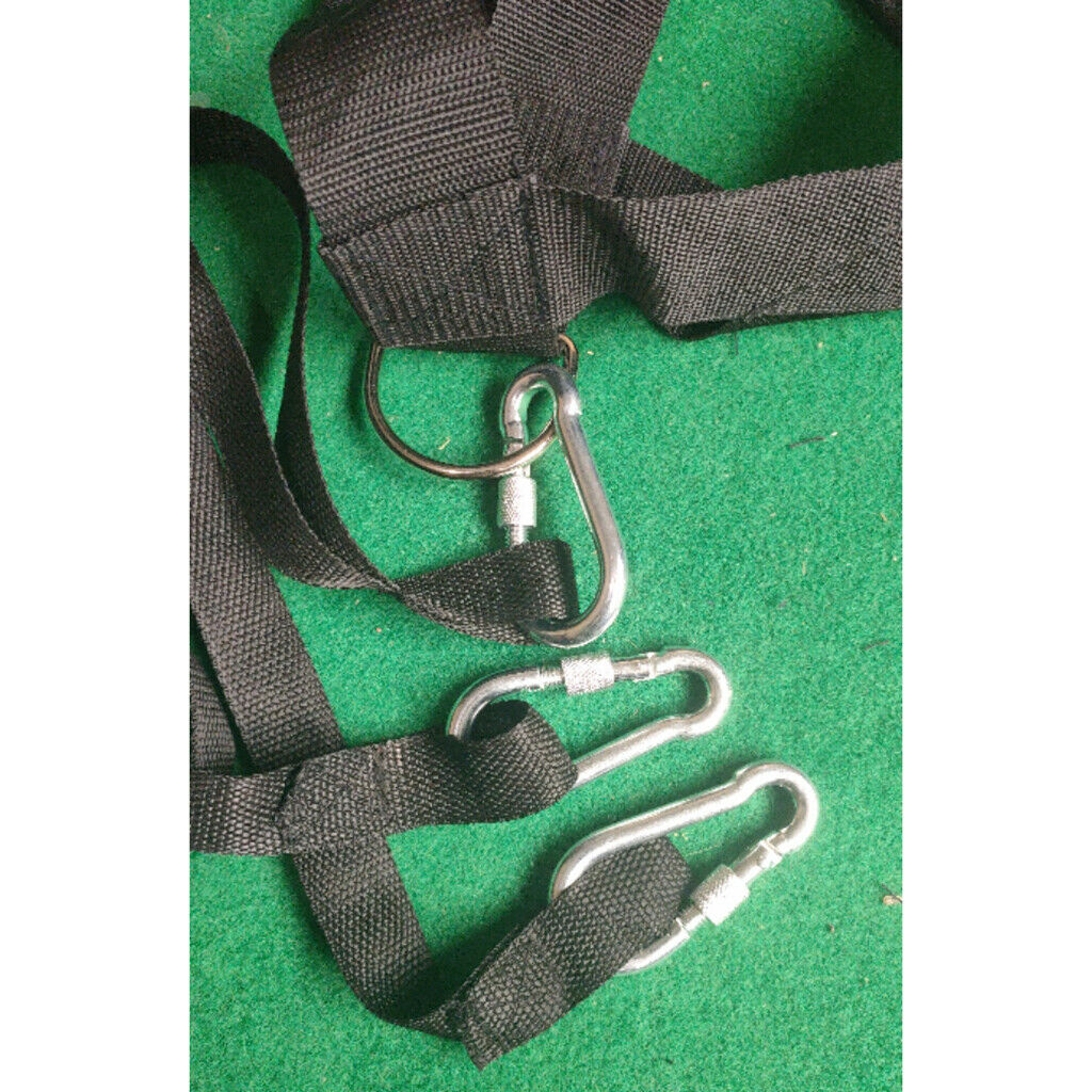 Sled Harness Vest Speed Strength Training Strap Adjustable Belt Webbing w/ Hook