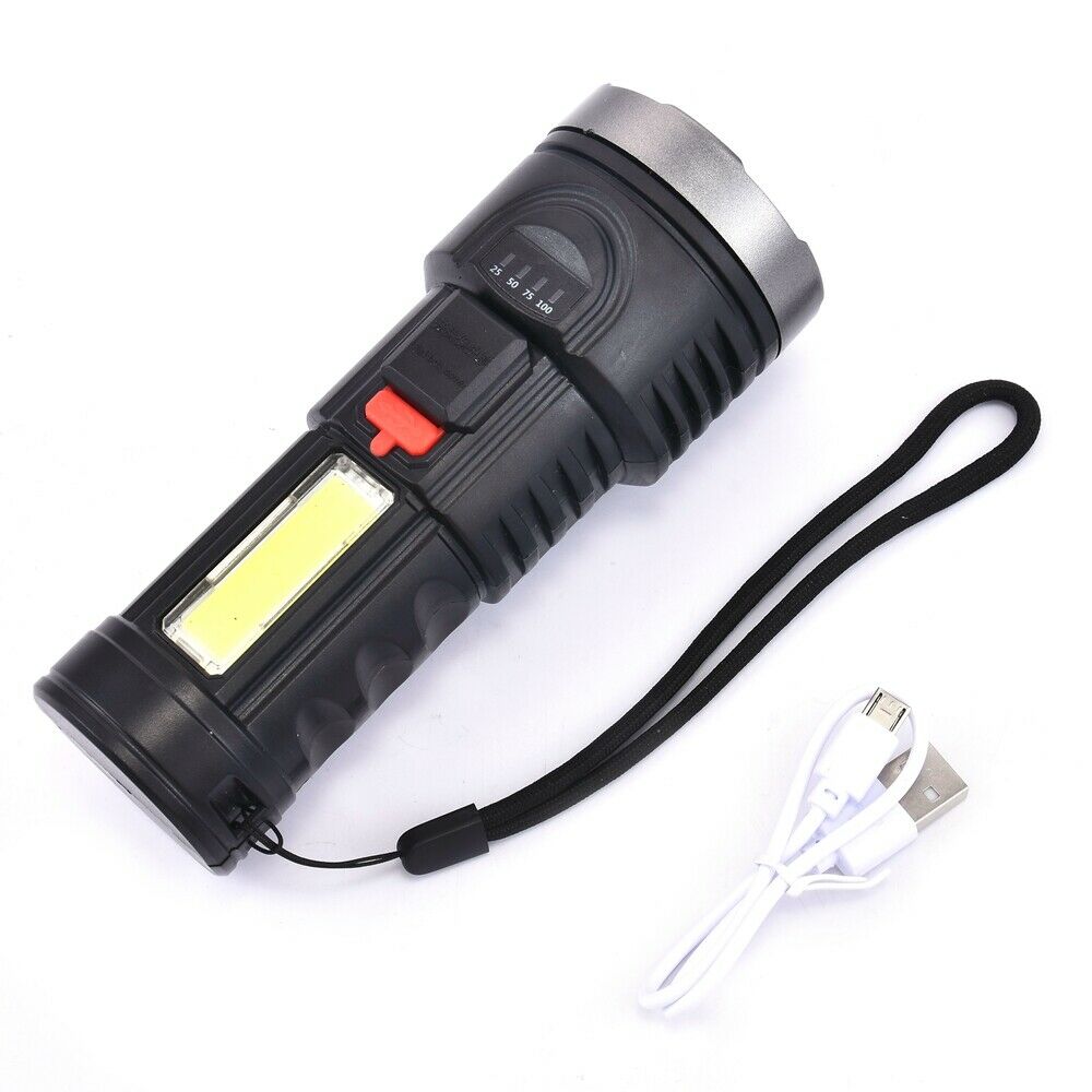 Super Bright 1000000LM Waterproof LED Flashlight Camping Torch USB Rechargeable