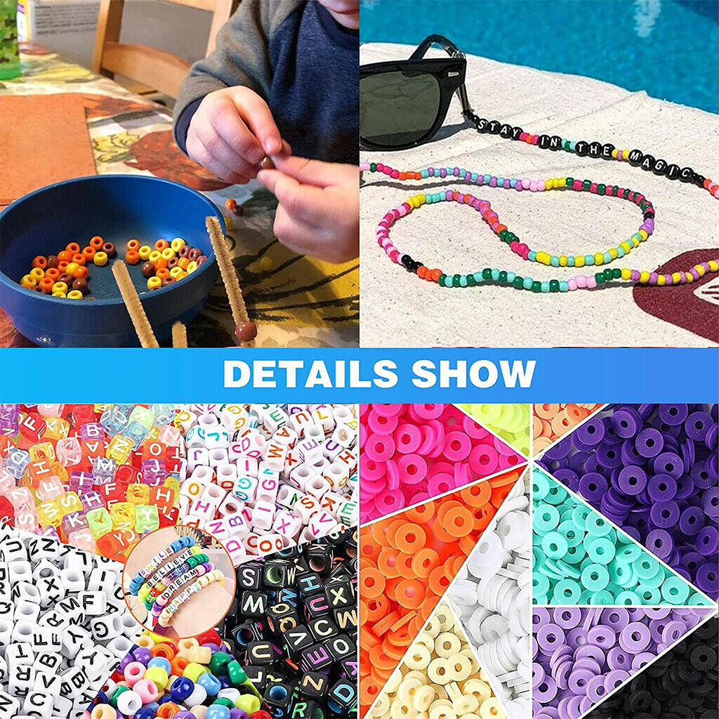 5770 Pcs Clay Heishi Beads Beads Handmade Loose Spacer Beads DIY Craft 6mm