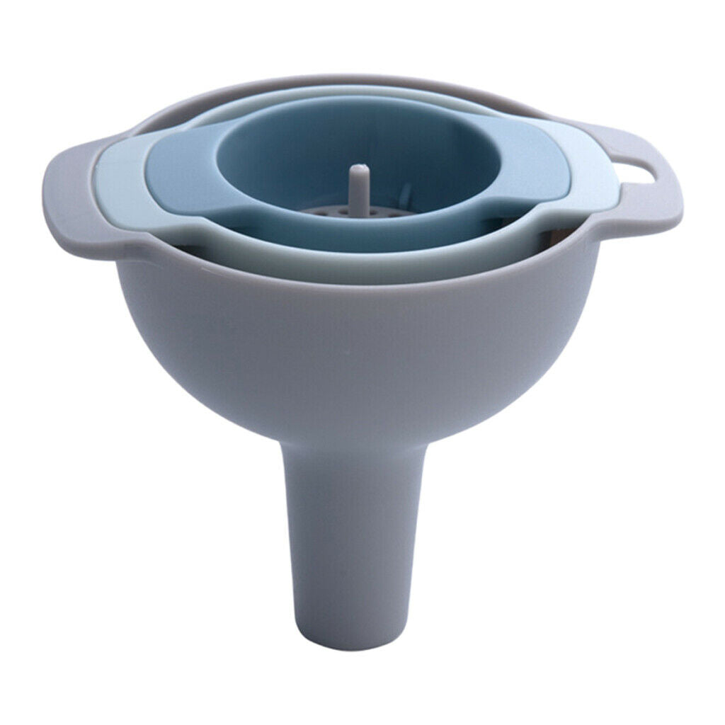 3pcs Food Grade Plastic Funnels for Bottling for Powder Water Milk Transfer
