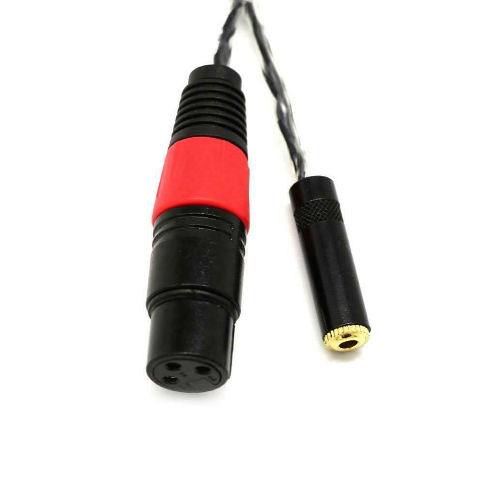 Microphone Cable 3.5mm Male to XLR Female and 3.5mm Female Cable black