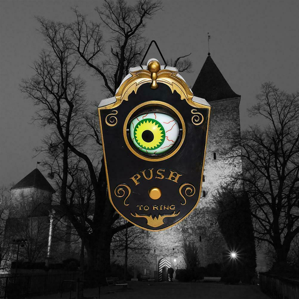 Halloween Doorbell Haunted Doorbell Animated Eyeball Halloween Haunted HouseProp