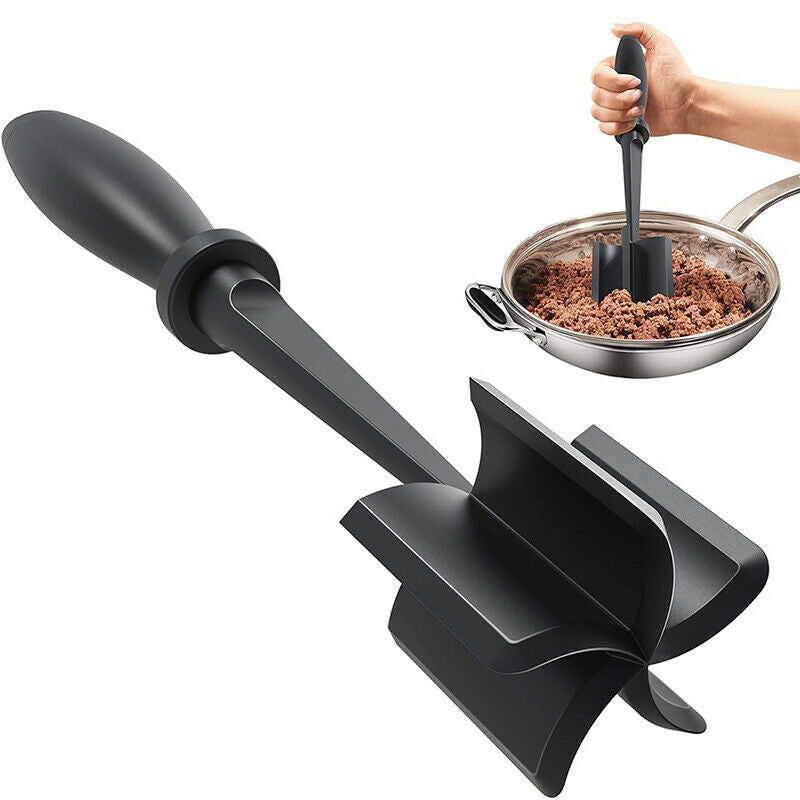 Professional Ground Meat Chopper Plastic Beef Potato Fruit Food Masher Grind SJ