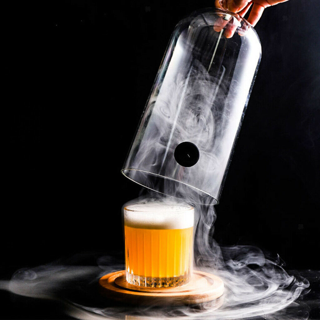 Plastic Smoke Hood Dome Cover for Cocktail Food Cake Bartending Accessory