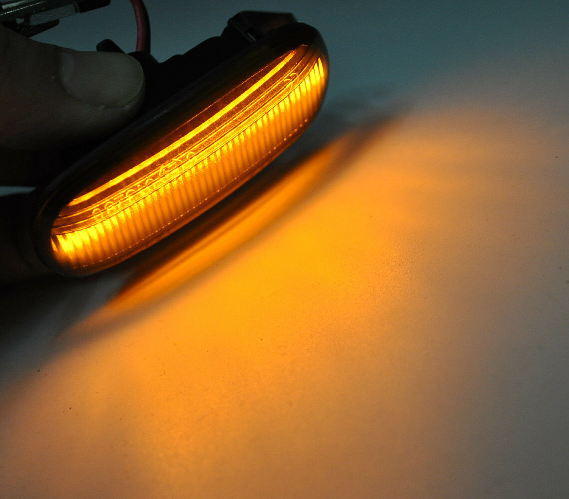 2X Dynamic Smoked LED Side Marker Signal Light for Audi A4 S4 B6 B7 A6 S6 RS6 C5