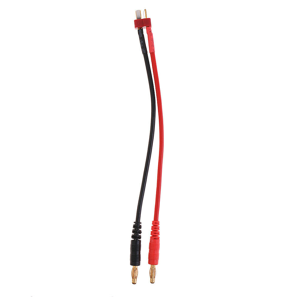 4.0mm banana to t connector male plug cable adapter for rc