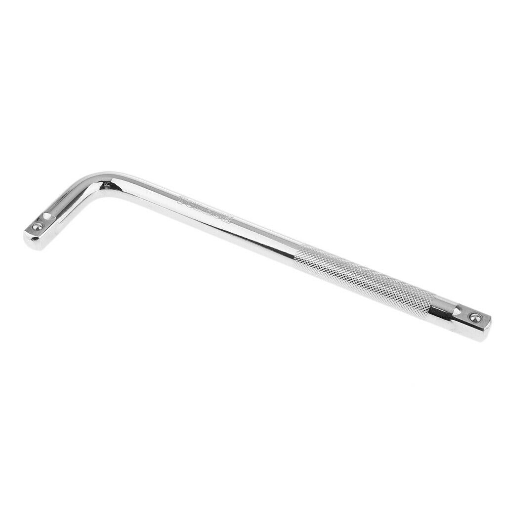 1/2" L-Handle Curved Rod Extend Bar Socket Wrench Hand Tool 8 Inches