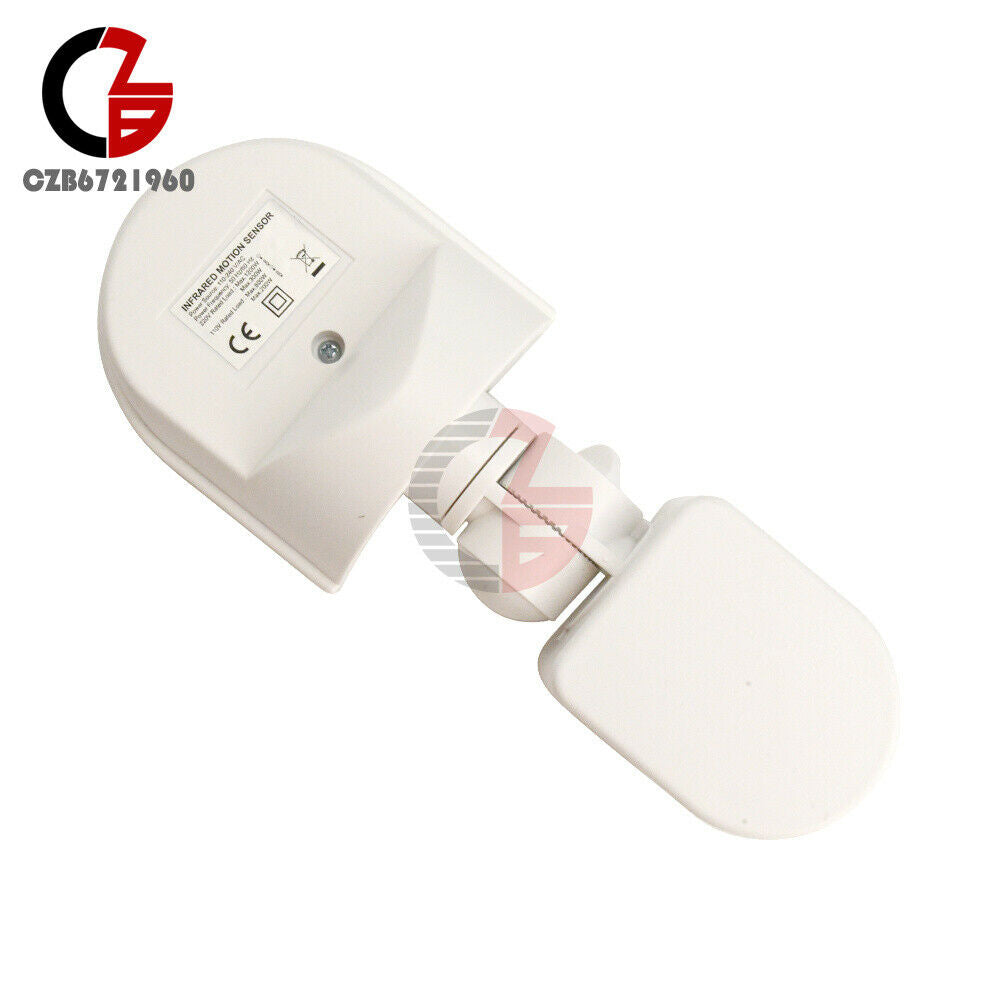 White Waterproof Security 110-240V Infrared AC Automatic Body Induction Switch