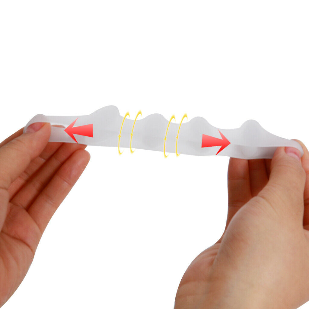 1 pair of Gel Silicone Toe Straightener Separator Hallux Valgus Bunion Cushion