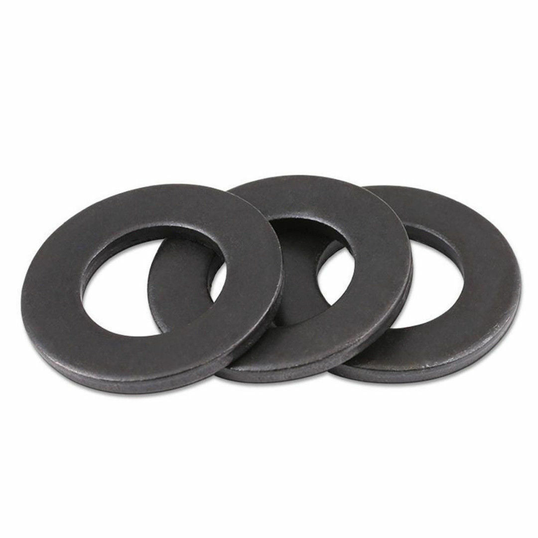 350pcs Set 7 Sizes Black Nylon Flat Washer Assortment Kit M2/M2.5/M3/M4/M5/M6/M8