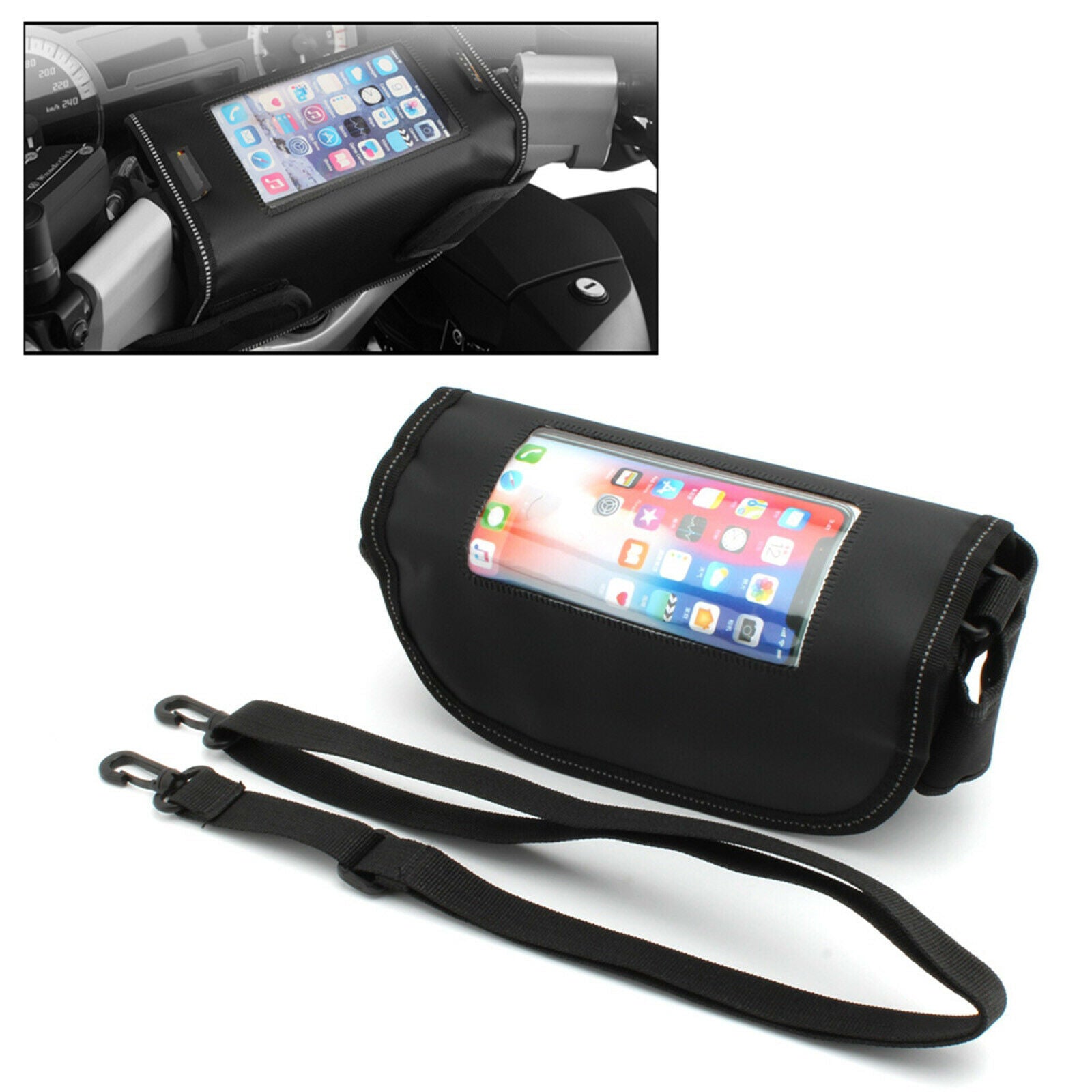 Linen Motorcycle Handlebar Bag for BMW K1600GT K1600GTL R1150RT R1200RT R850
