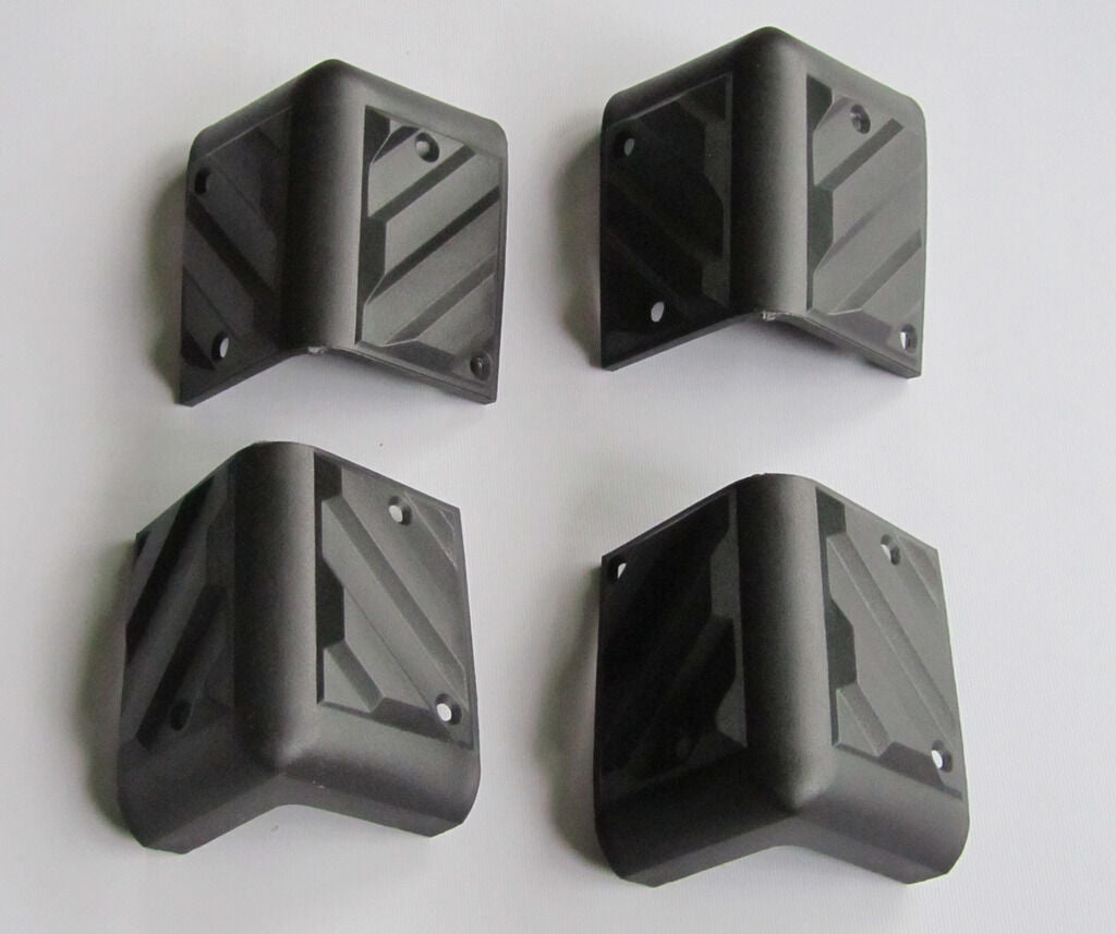 4x Small Guitar AMP Amplifier Protector Corner PA Speaker Cabinet Corners Black