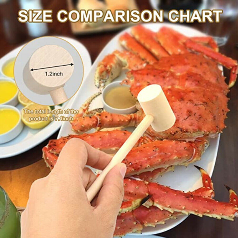 10Pcs Wooden Hammer Mini Wood Mallets For Seafood Lobster Crabs Home Hammer Tool