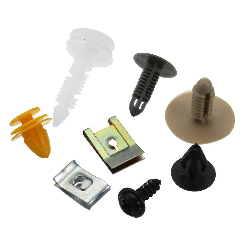 500X Plastic Car Body Push Pins Rivet Fasteners Trim Moulding Clips Screw Driver
